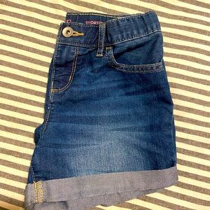 Girls size 10 denim shorts